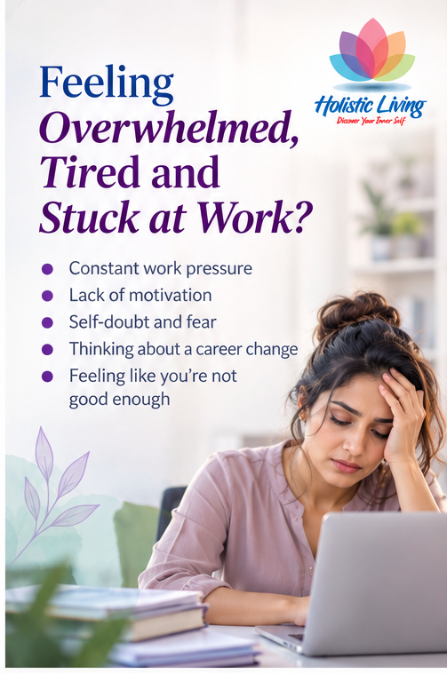 Feeling overwhelmed tired and stuck at work Workplace stress career burnout limiting beliefs and constant self doubt can affect productivity confidence and emotional well being